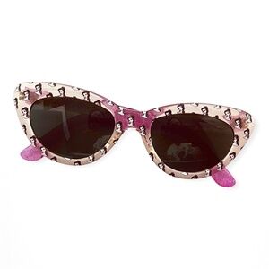 Vintage Kids Disney Beauty and the Beast Belle Sparkly Cat Eye Sunglasses